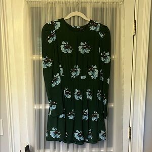 Floral Green Women's Romper